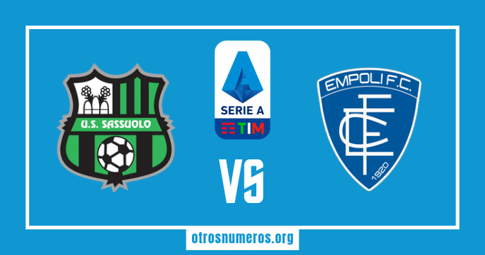 Pronóstico Sassuolo vs Empoli, Serie A de Italia, 30/04/2023. Otrosnumeros