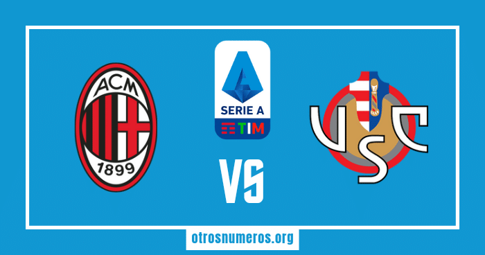 Pronóstico Milan vs Cremonese, Serie A de Italia, 03/05/2023. Otrosnumeros