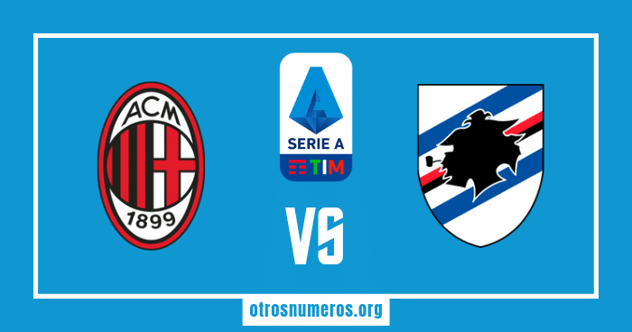 Pronóstico Milan vs Sampdoria, Serie A Italia, 20/05/2023. Otrosnumeros