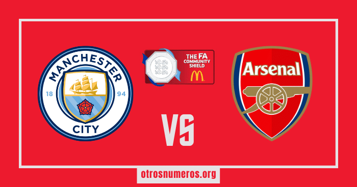 Pronóstico Arsenal vs Manchester City, Final de FA Community Shield, 06/08/2023